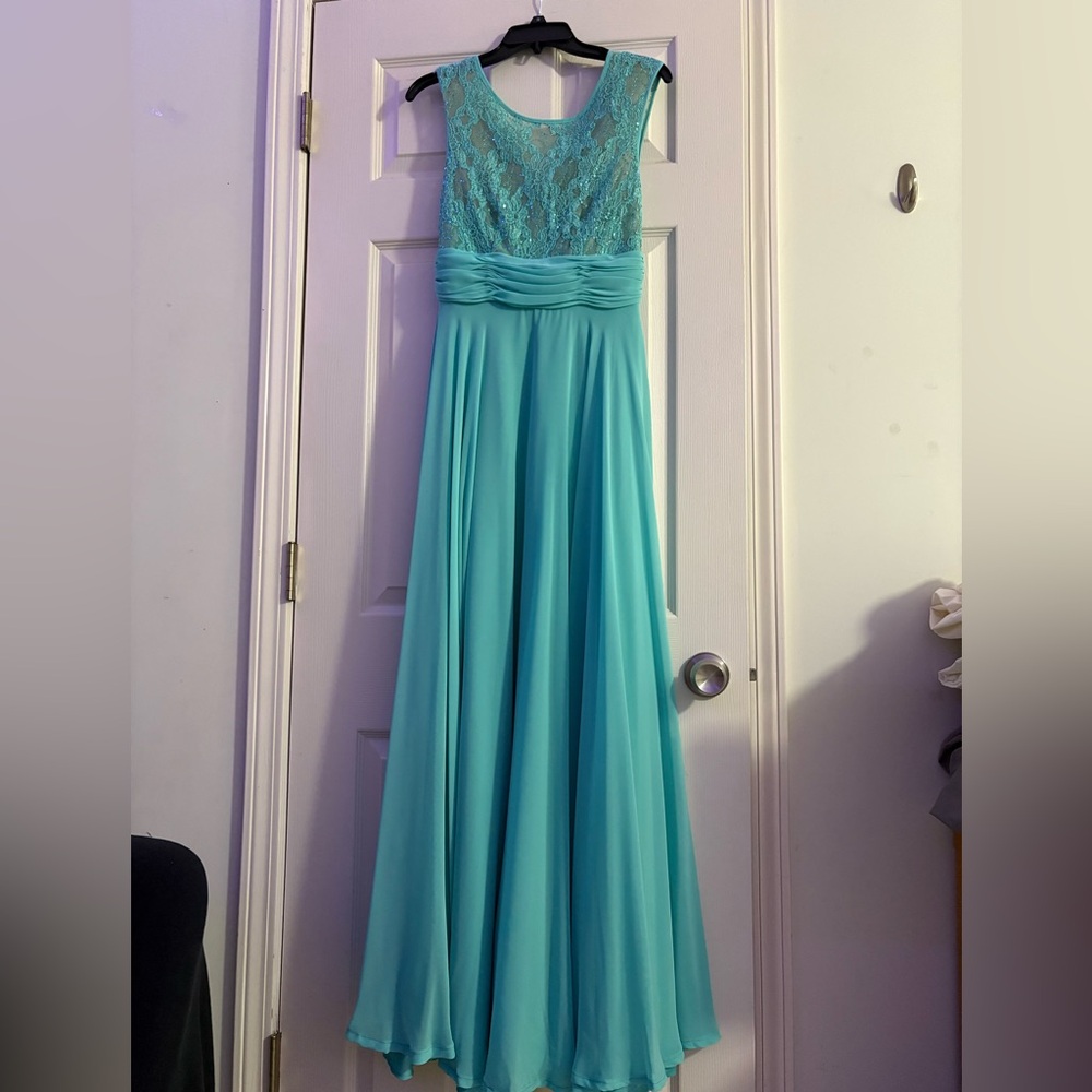 Filly Flair Turquoise Lace Dress